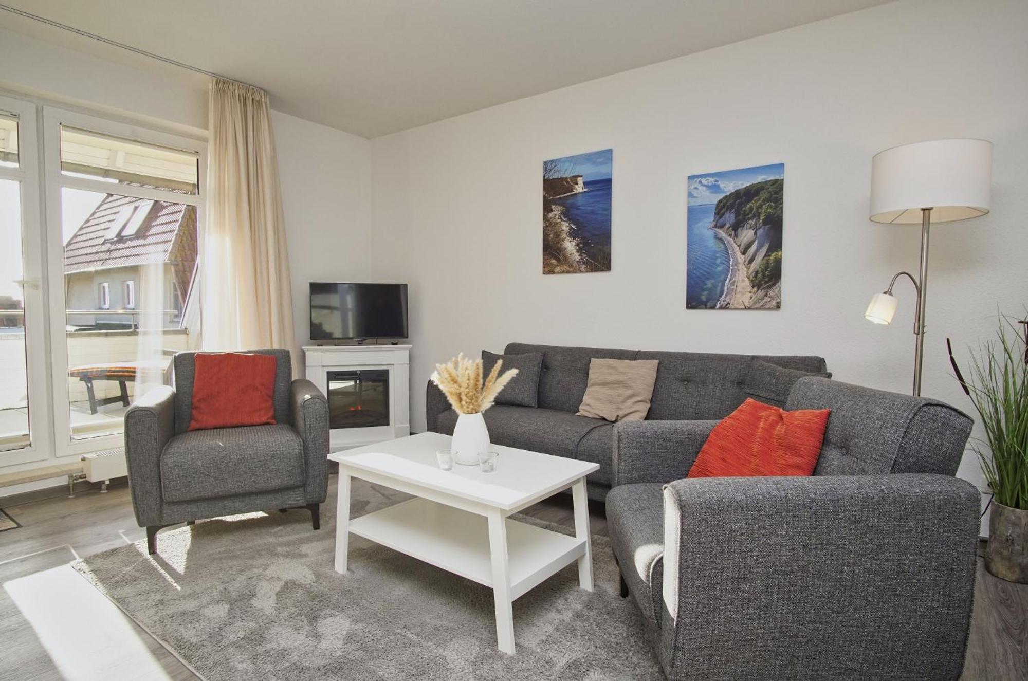 Hafenhäuser Breege FeWo 05 Balkon Exteriör bild
