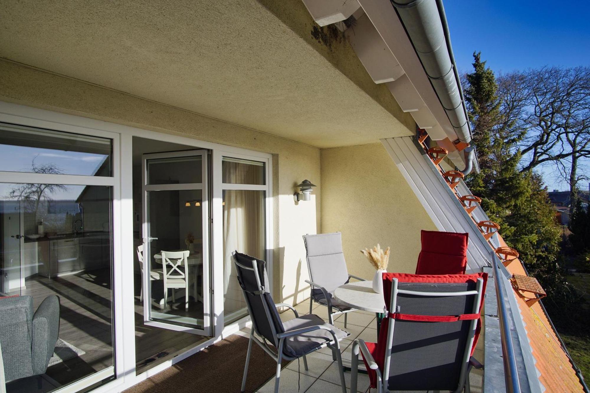 Hafenhäuser Breege FeWo 05 Balkon Exteriör bild